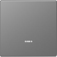 Лицевая панель Schneider Electric Merten D-Life для 1-кл. выключателя с подсветкой сталь картинка